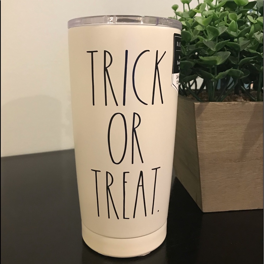 Rae Dunn Trick or Treat Metal Travel Coffee Cup